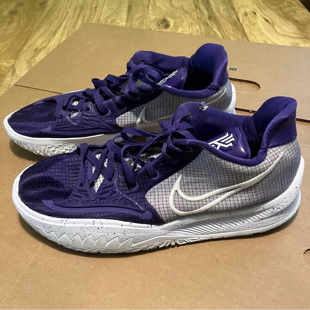 Nike Kyrie Low 4 TB Promo Field Purple/White DM5041-500 Men’s Size 15 No Insole - Picture 1 of 9